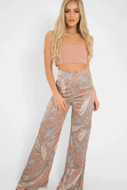 Rebellious Fashion Nude One Shouldered Crop Top - Kamri