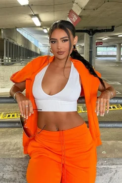 Rebellious Fashion Orange Hoodie and Joggers Loungewear Co-ord Set - Bluebell