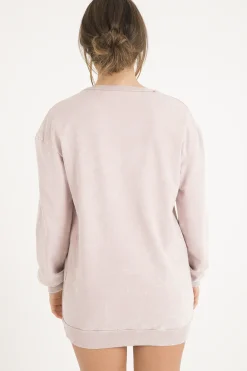 Rebellious Fashion Pink Acid Wash Jumper Dress - Cheryl