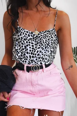 Rebellious Fashion Pink Denim Mini Skirt - Harbor