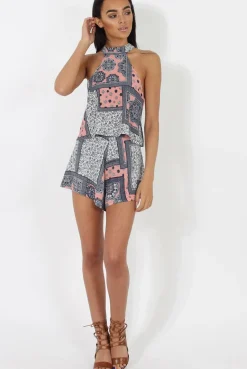 Rebellious Fashion Pink Floral Print TOP - Alani