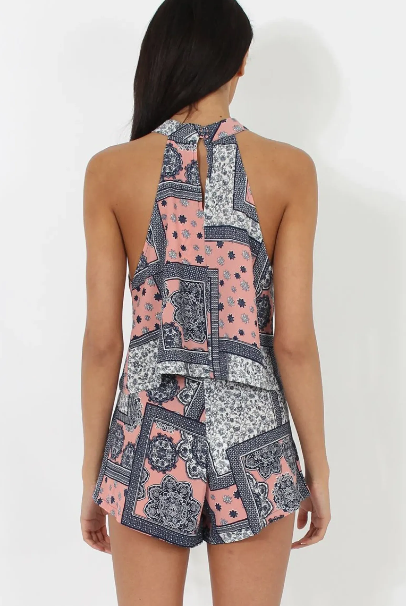 Rebellious Fashion Pink Floral Print TOP - Alani