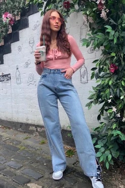Rebellious Fashion Pink Gathered Front Jersey Crop Top - Jordan