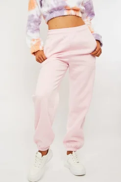 Rebellious Fashion Pink Oversized Joggers - Erica