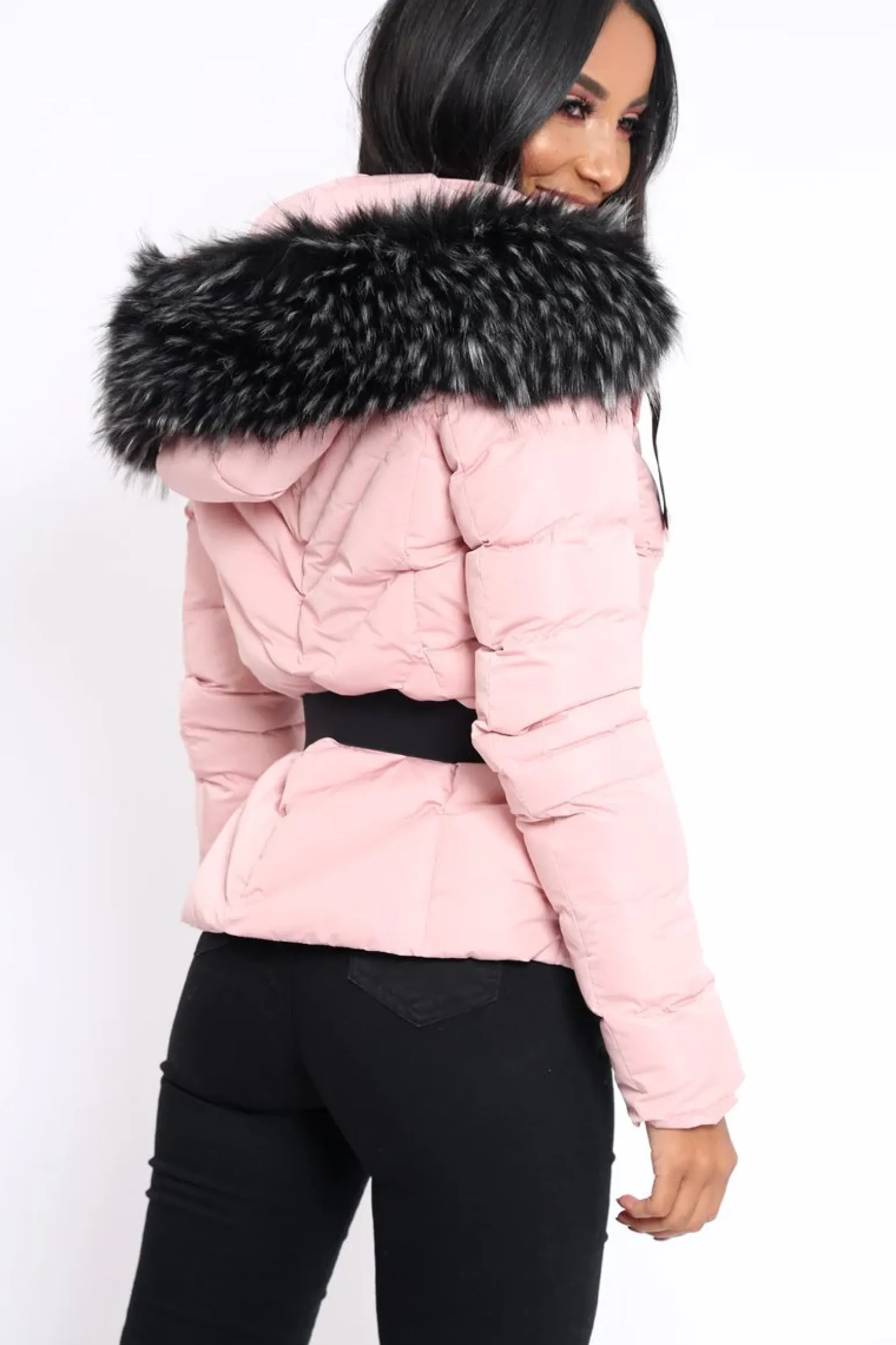 Rebellious Fashion Pink Quilted Coat - Poppie
