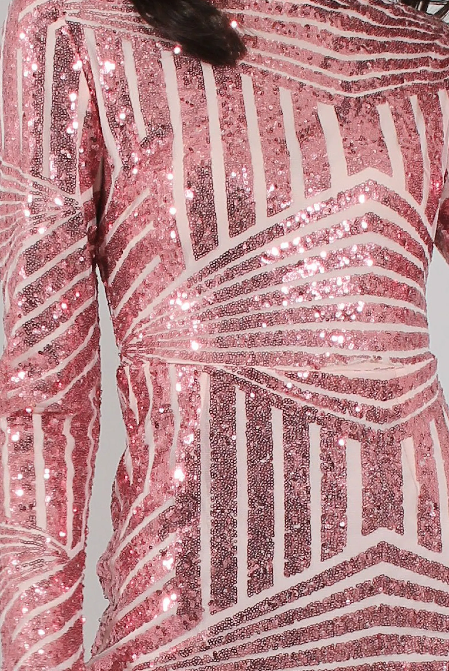 Rebellious Fashion Pink Sequin Bodycon Dress - Rosalie