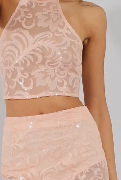 Rebellious Fashion Pink Sequin Co-ord - Rihanna