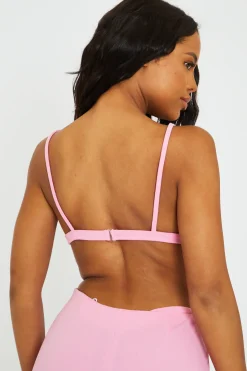 Rebellious Fashion Pink Triangle Cup Bralette - Jordan