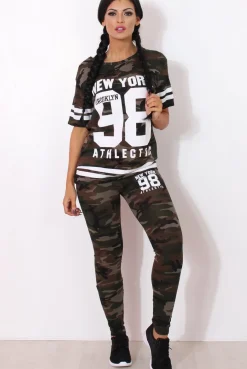 Rebellious Fashion Rien Dark Camouflage Two Piece Set