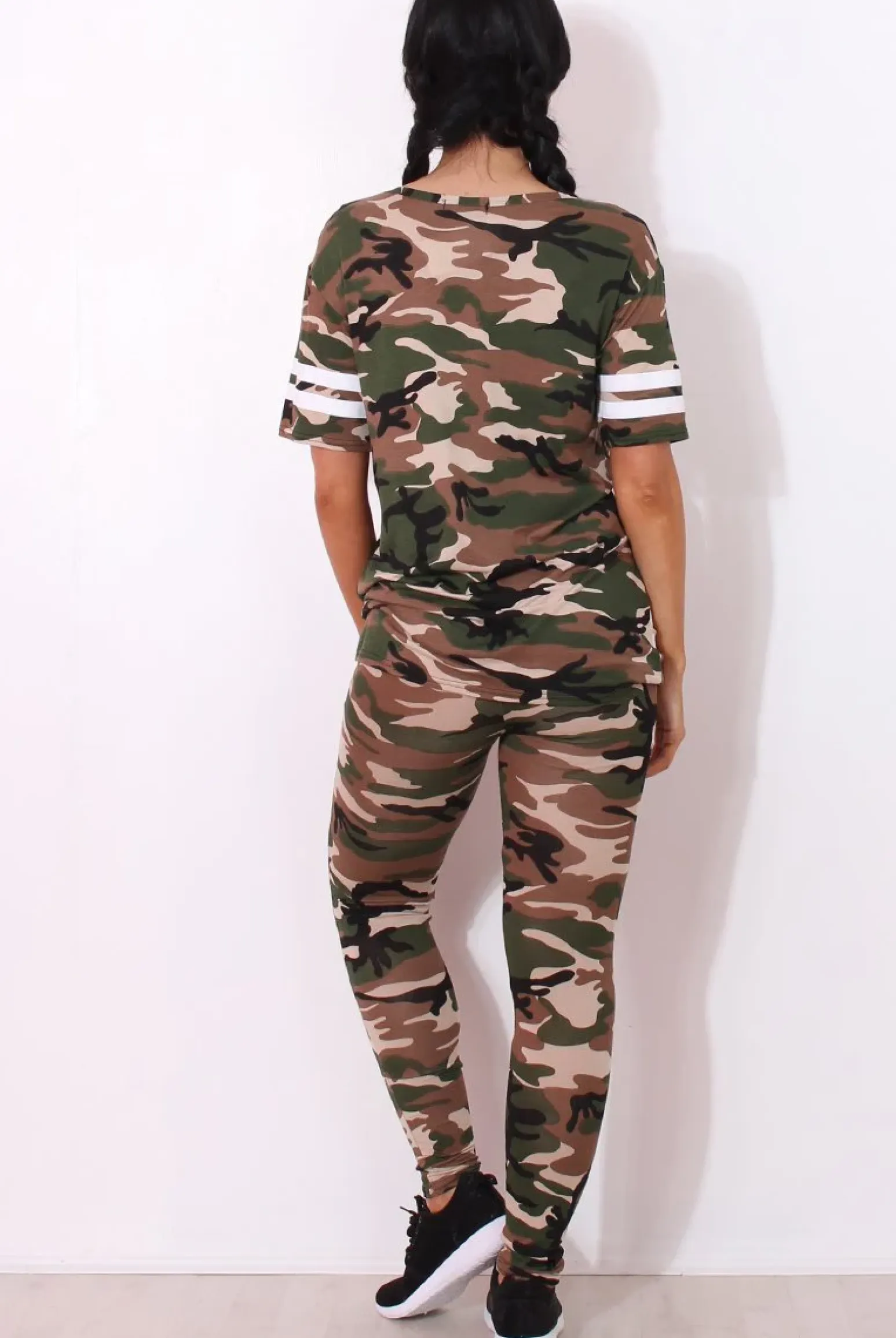 Rebellious Fashion Rien Light Camouflage Two Piece Set