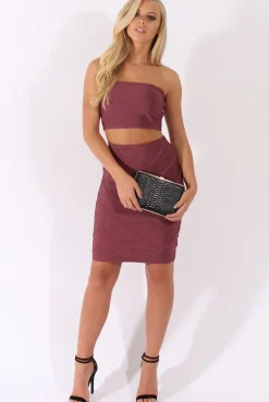 Rebellious Fashion Rose Bandage Bandeau Co-ord - Lolita