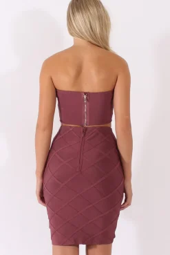 Rebellious Fashion Rose Bandage Bandeau Co-ord - Lolita