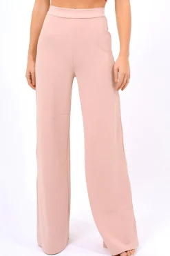 Rebellious Fashion Rose High Waist Flare Trousers -Tisha