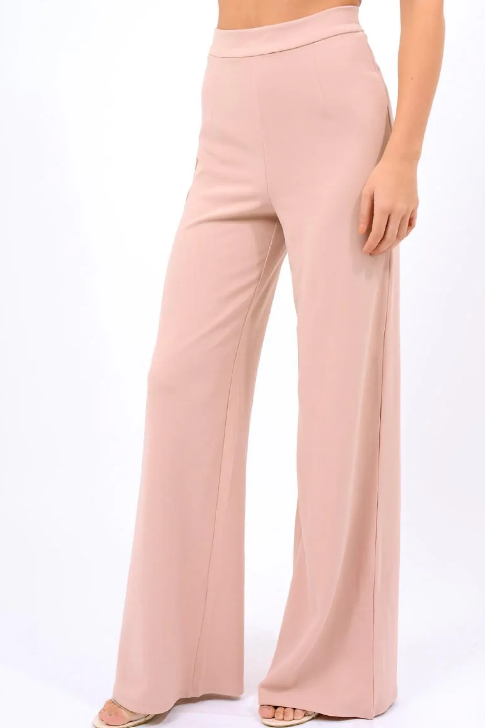 Rebellious Fashion Rose High Waist Flare Trousers -Tisha