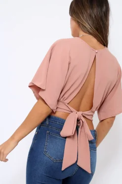 Rebellious Fashion Rose Plunge Crop Top - Suzanne