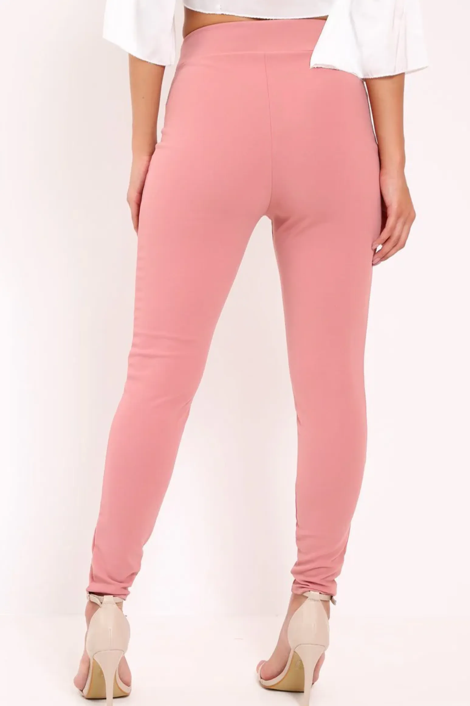 Rebellious Fashion Rose Tapered Trousers With Gold Buckle - Zyana