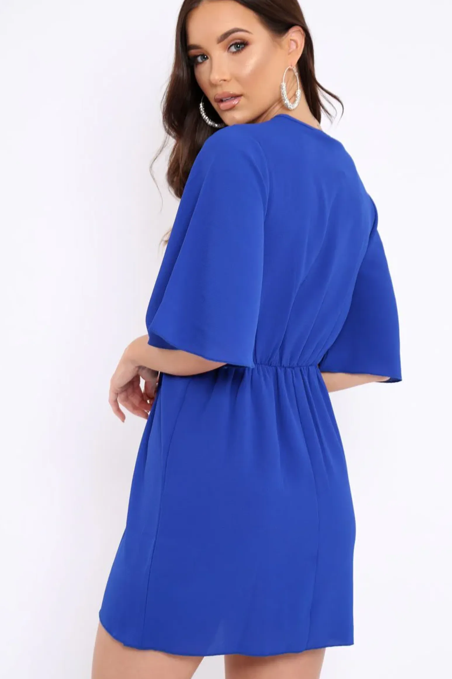 Rebellious Fashion Royal Blue Bow Tie Dress - Teagan