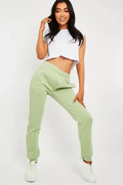 Rebellious Fashion Sage Slim Fit Joggers - Chaise