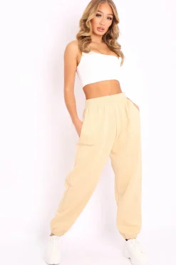 Rebellious Fashion Sand Oversized Joggers - Erica