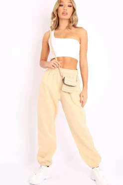 Rebellious Fashion Sand Oversized Joggers - Erica