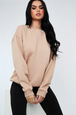 Rebellious Fashion Sand Oversized Sweatshirt - Tesse