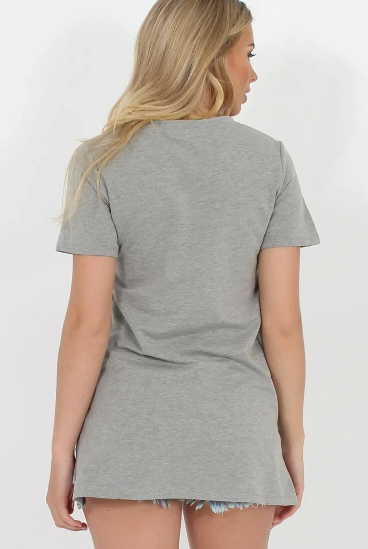 Rebellious Fashion SelfMade Grey 3-D Slogan T-Shirt - Chandler