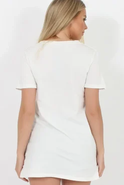 Rebellious Fashion SelfMade White 3-D Slogan T-Shirt - Chandler