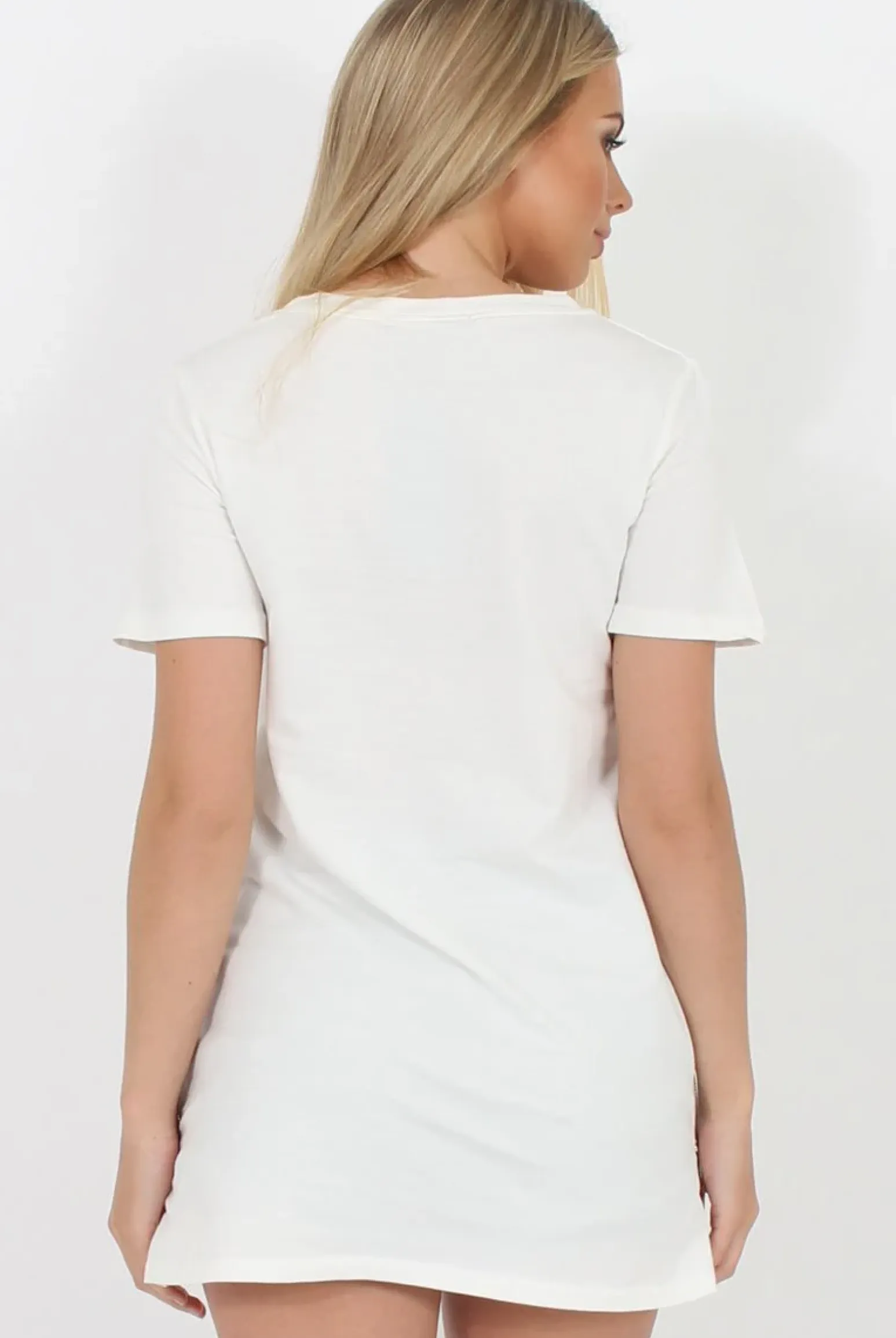 Rebellious Fashion SelfMade White 3-D Slogan T-Shirt - Chandler