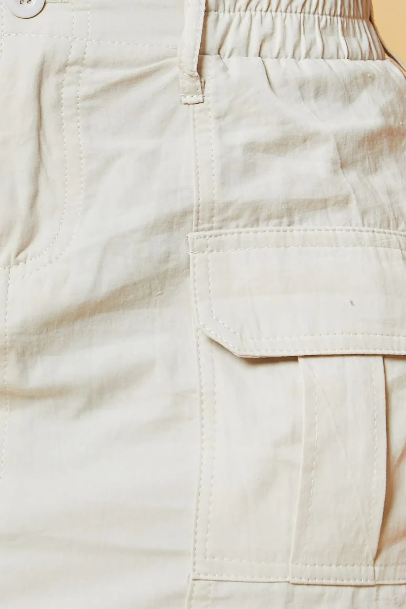 Rebellious Fashion Stone Cargo Button Front Mini Skirt - Archie