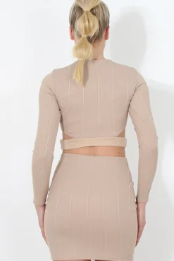 Rebellious Fashion Stone Cut Out Two Piece - Arianna