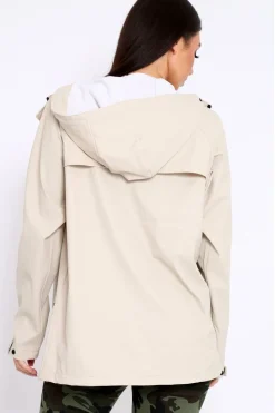 Rebellious Fashion Stone Hooded Rain Jacket - Fox