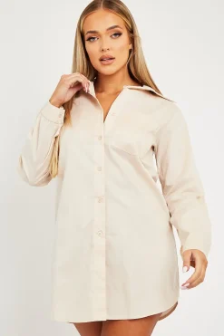 Rebellious Fashion Stone Oversized Shirt Dress - Chelby