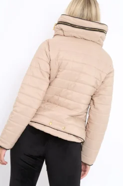Rebellious Fashion Stone Padded Coat - Zara