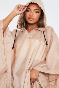 Rebellious Fashion Stone Shell Hooded Poncho - Riley