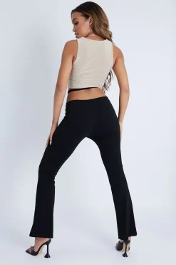 Rebellious Fashion Stone Slinky Crop Top - Jaira