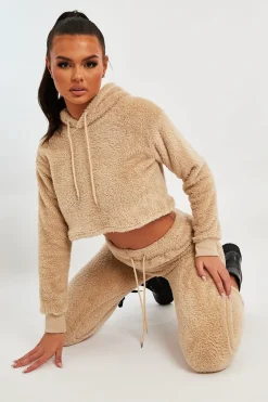 Rebellious Fashion Stone Soft Teddy Leggings - Evani