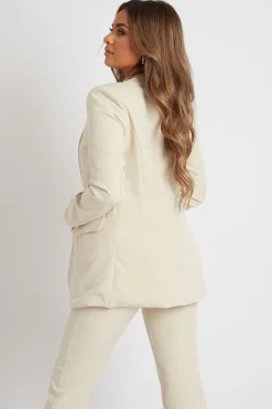 Rebellious Fashion Stone Tailored Blazer And Trouser Set - Raea