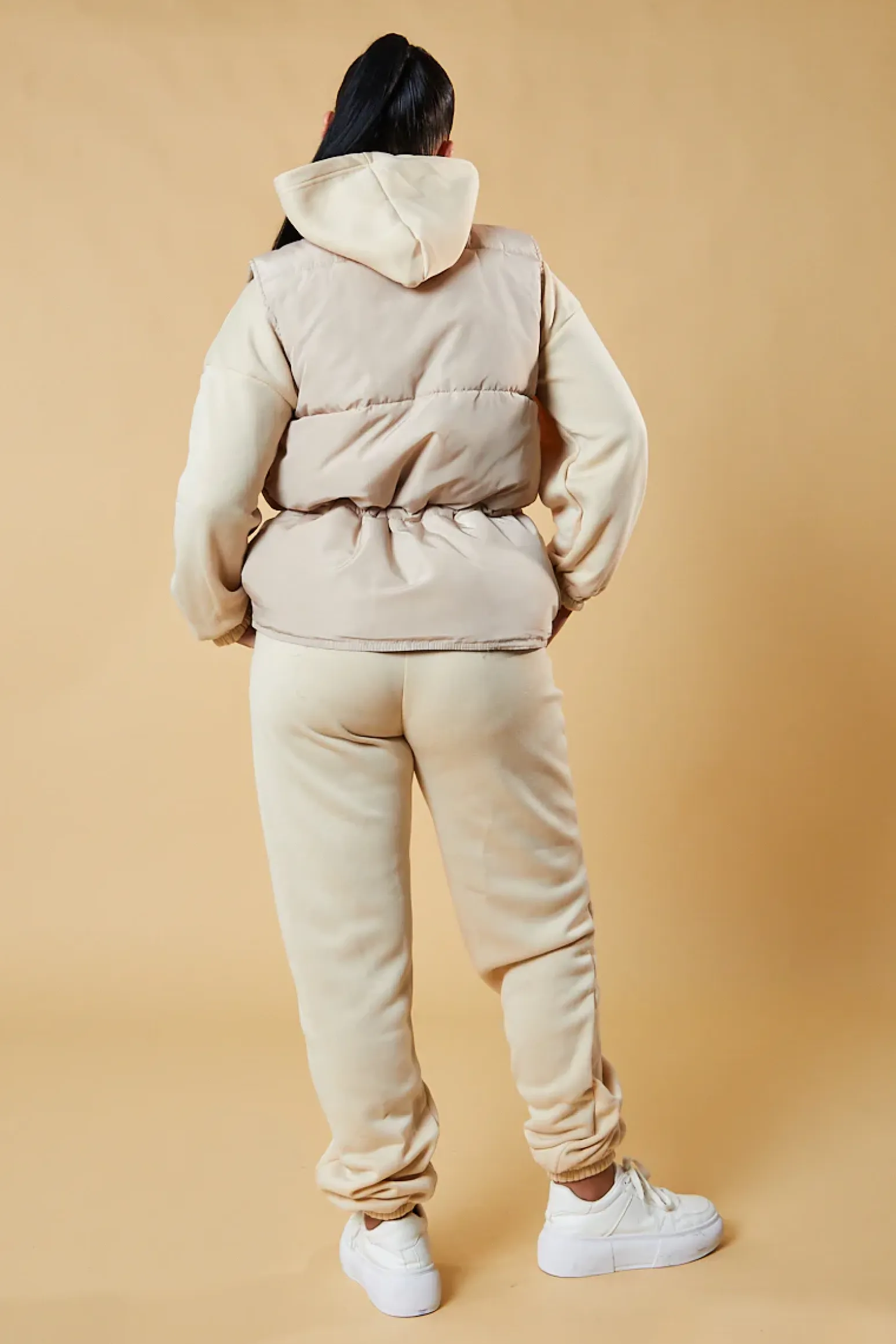 Rebellious Fashion Stone Toggle Detail Cropped Gilet - Florence