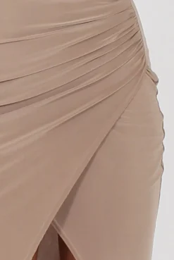 Rebellious Fashion Stone Wrap Around Dress - Kesha