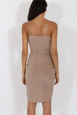 Rebellious Fashion Stone Wrap Around Dress - Kesha