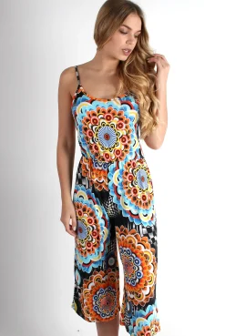 Rebellious Fashion Theo Spiral Culotte Playsuit