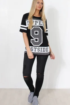Rebellious Fashion Vixon Black Slogan Tshirt
