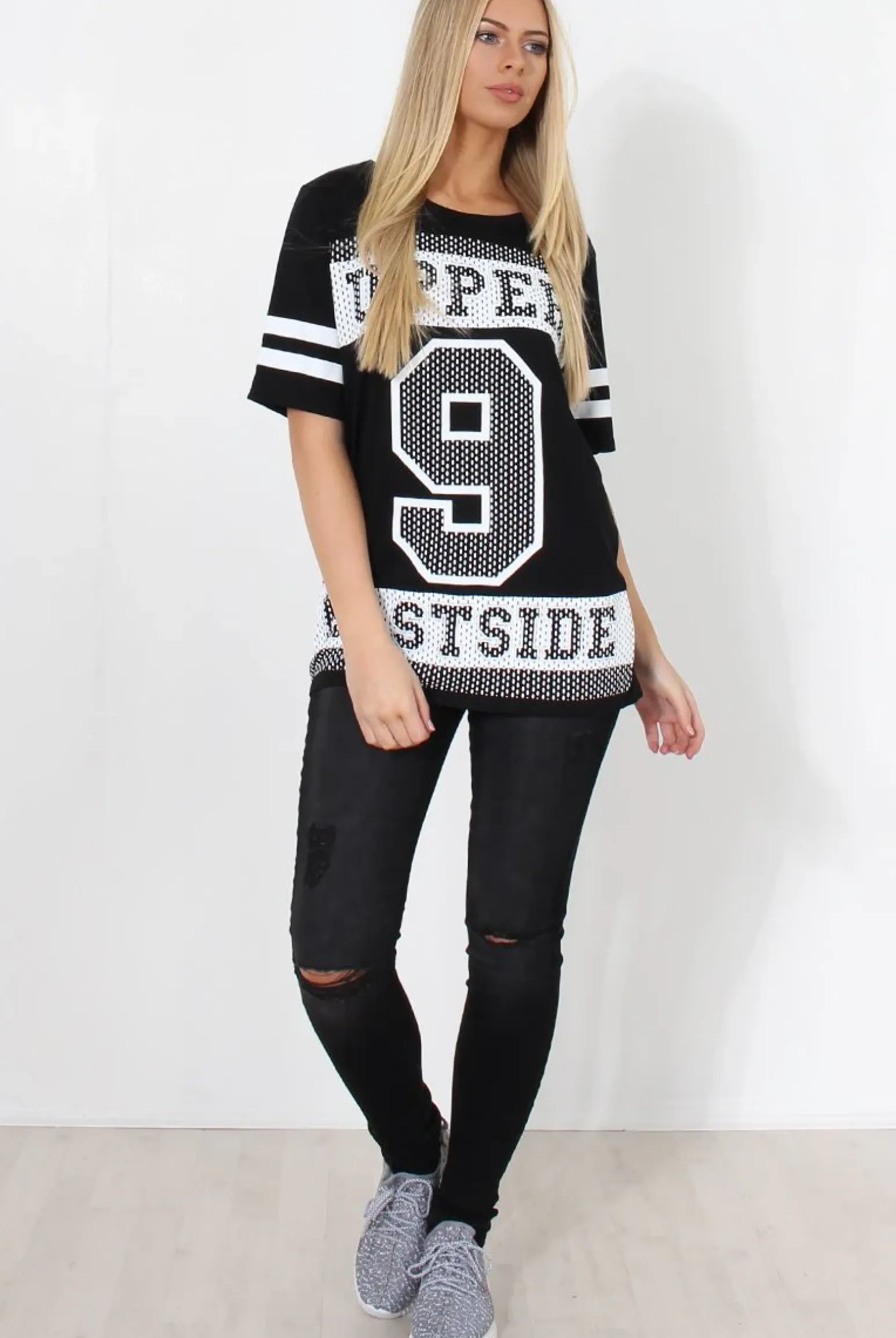 Rebellious Fashion Vixon Black Slogan Tshirt