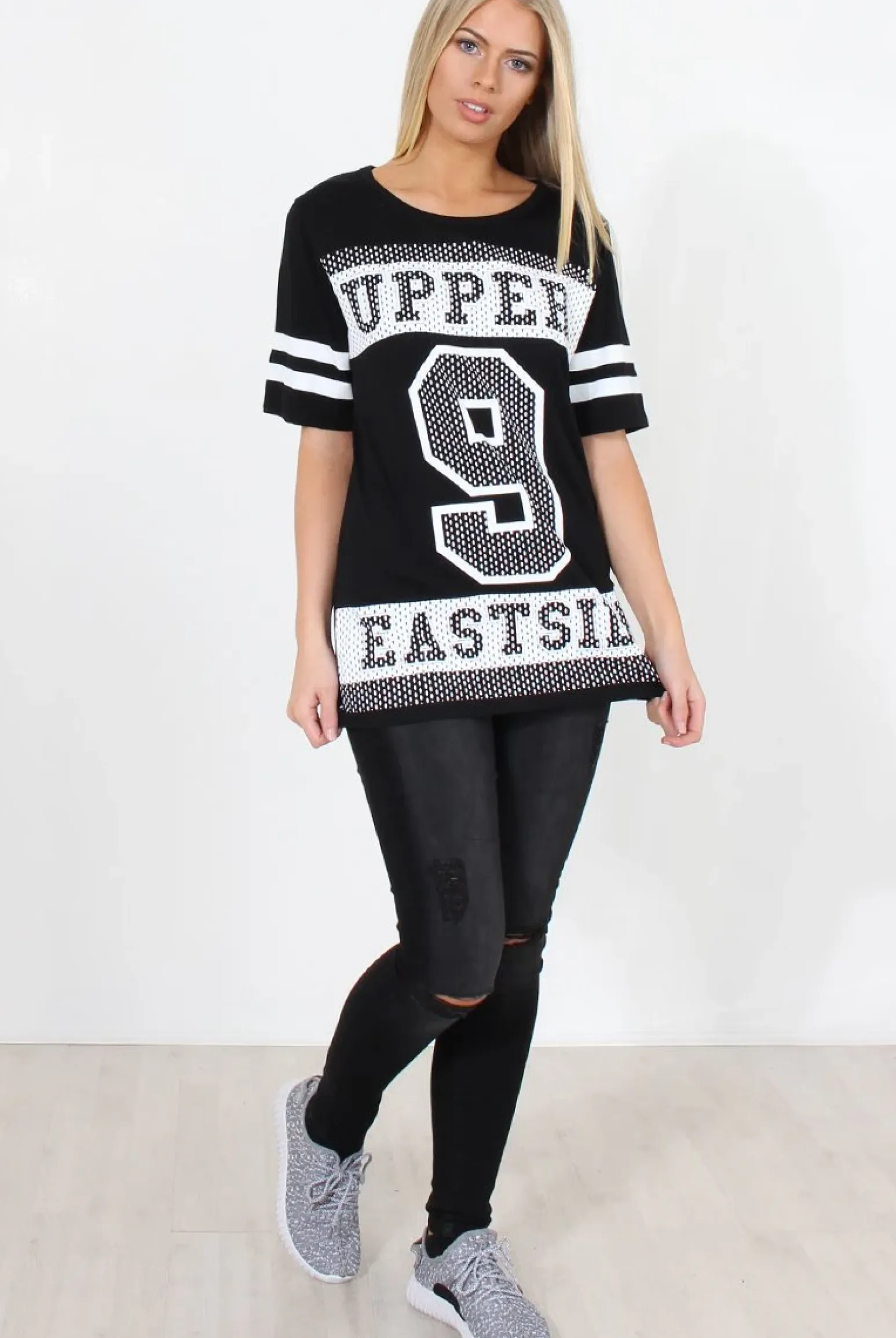 Rebellious Fashion Vixon Black Slogan Tshirt