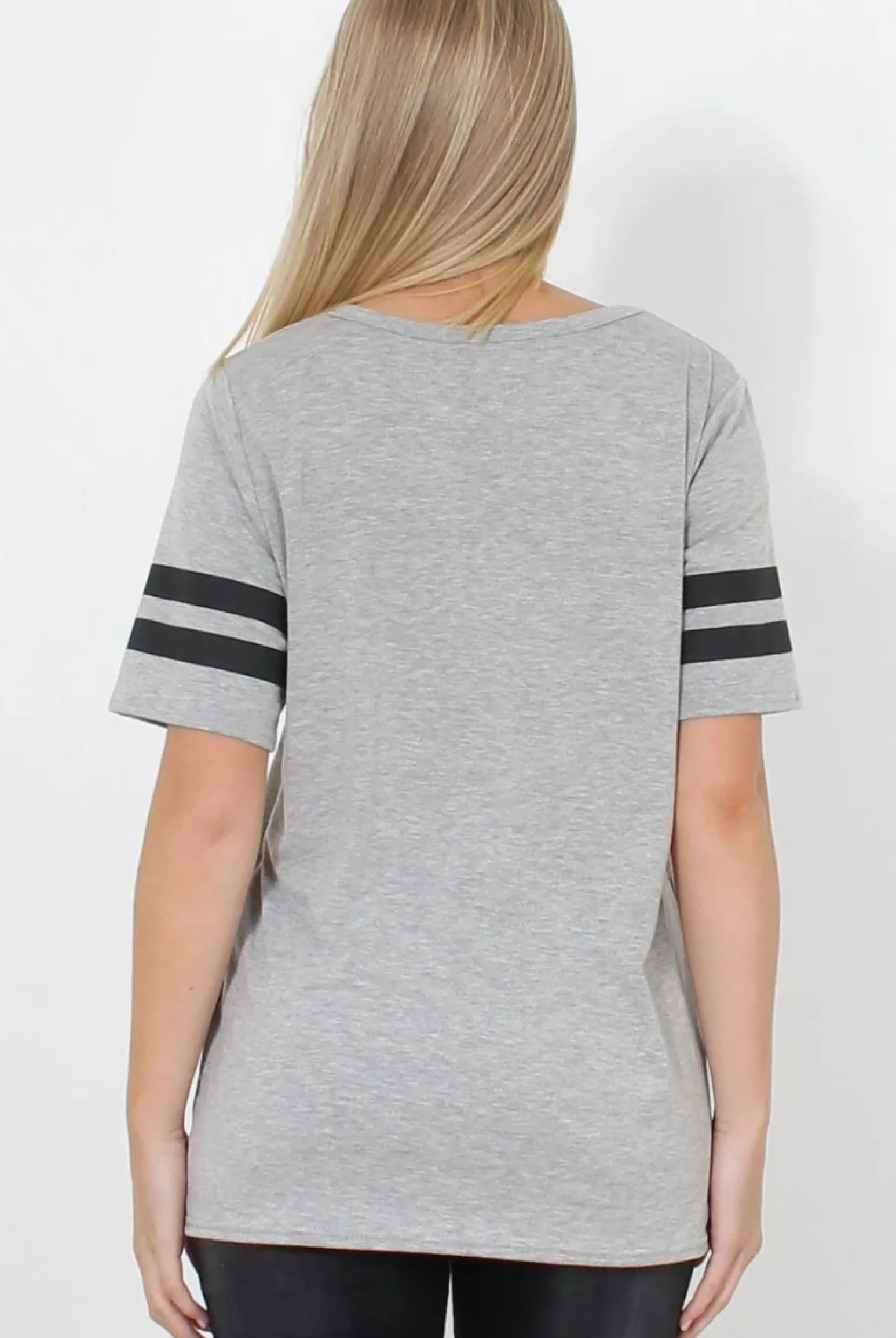 Rebellious Fashion Vixon Grey Slogan Tshirt