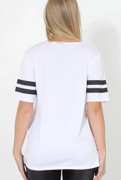 Rebellious Fashion Vixon White Slogan Tshirt