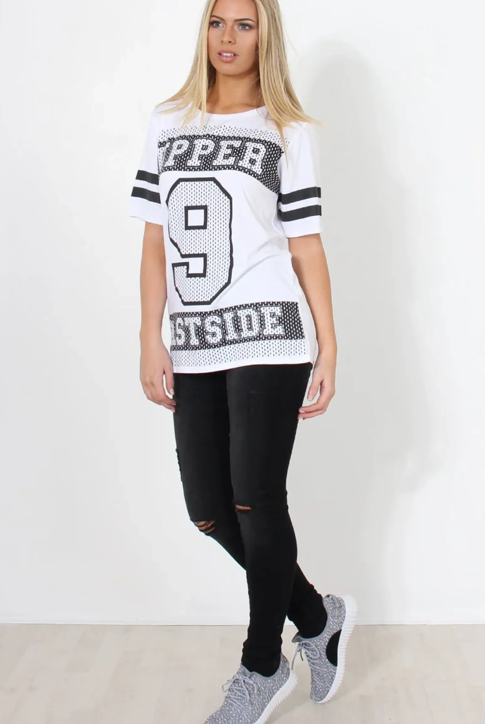 Rebellious Fashion Vixon White Slogan Tshirt