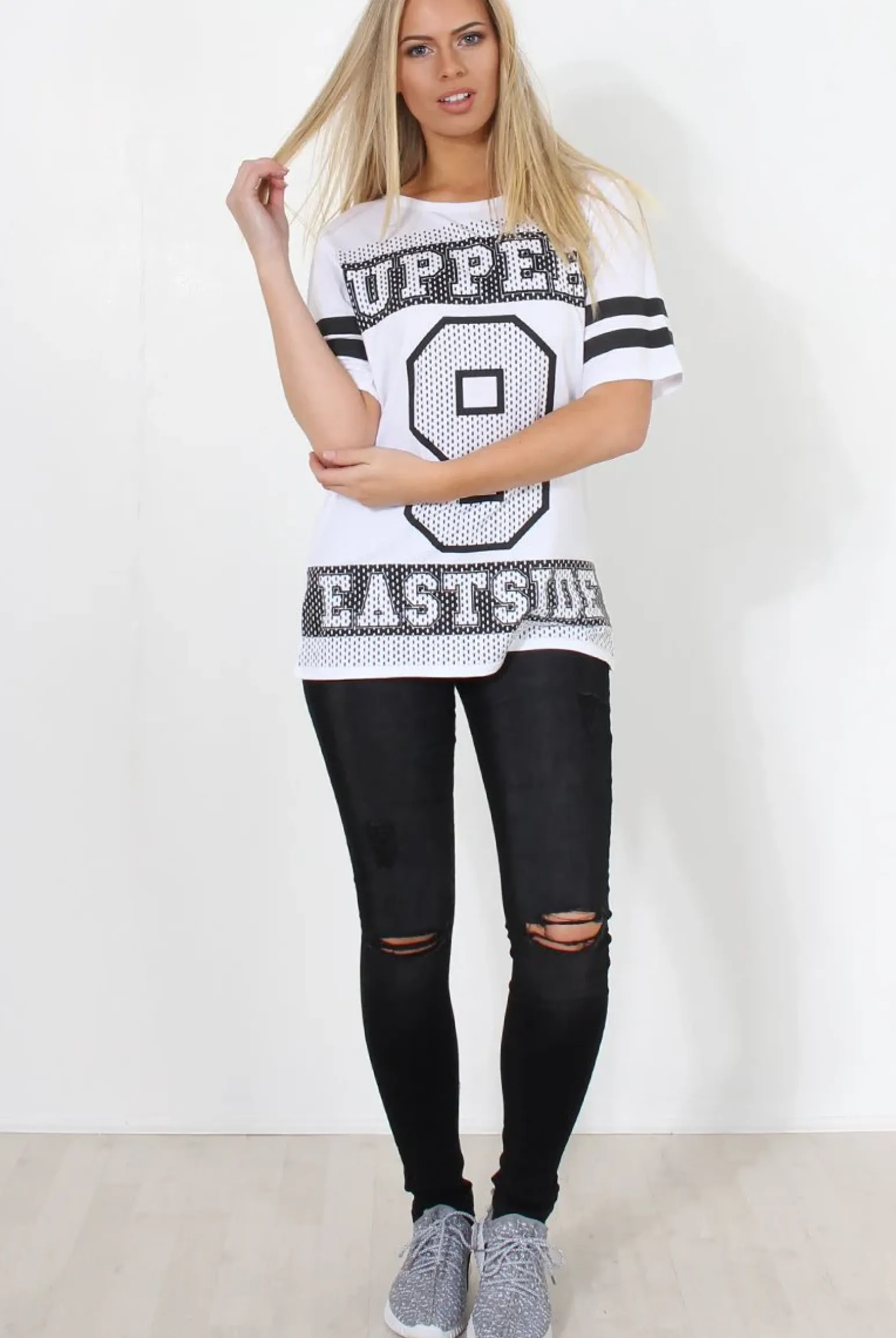 Rebellious Fashion Vixon White Slogan Tshirt