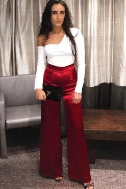 Rebellious Fashion White Asymmetric Bodysuit - Carlina
