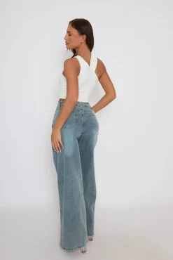 Rebellious Fashion White Asymmetric Crop Top - Sidney